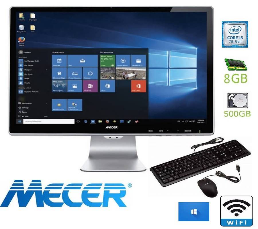 Mecer all in 1 pc Proficient 23.8 Full HD core i5 7th gen -8gb-500gb