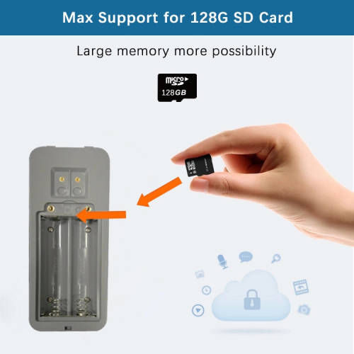 1080p WiFi Wireless Controlled Video Doorbell Supports PIR Motion Detection 2 x 18650 Batteries