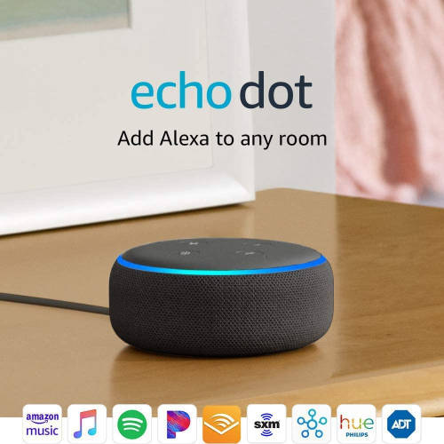 Echo Dot (3rd Gen) - Smart speaker with Alexa - Charcoal **Sale ends October 2020**