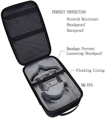 Hard Travel Case for Oculus Quest 1 or Quest 2 VR Gaming Headset Controllers Waterproof Shockproof