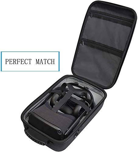 Hard Travel Case for Oculus Quest 1 or Quest 2 VR Gaming Headset Controllers Waterproof Shockproof