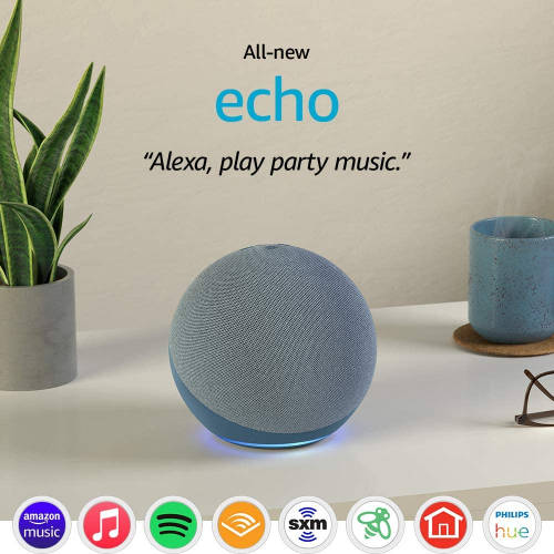All-new Echo (4th Gen) | With premium sound, smart home hub, and Alexa | Twilight Blue *Sale*