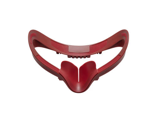 VR Cover Facial Interface and Foam Replacement Set for Oculus Quest 2 (Dark Red and White)
