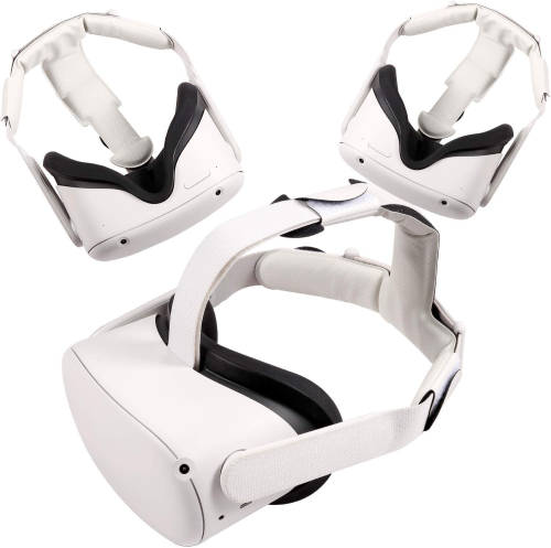 Head Pad for Oculus Quest 2 Headband Gravity Pressure Reducing Head Pad Cushion (White)