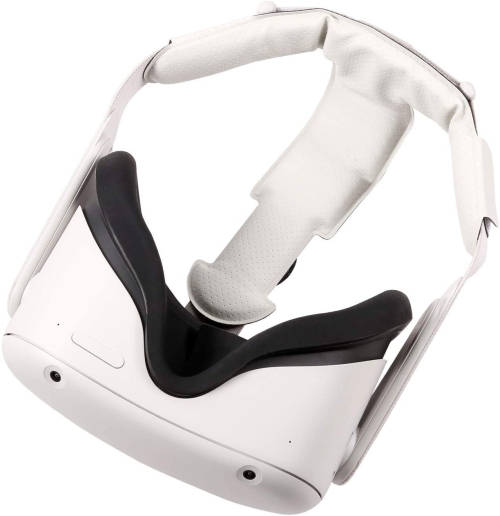 Head Pad for Oculus Quest 2 Headband Gravity Pressure Reducing Head Pad Cushion (White)