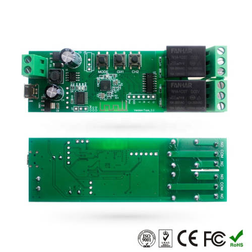 WIFI Control Smart Life Tuya 2CH Door Opener Relay Module