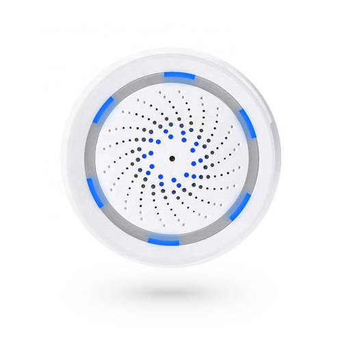 WIFI Control Smart Life Tuya 100dB Siren Alarm Sensor with Temperature and Humidity Sensor