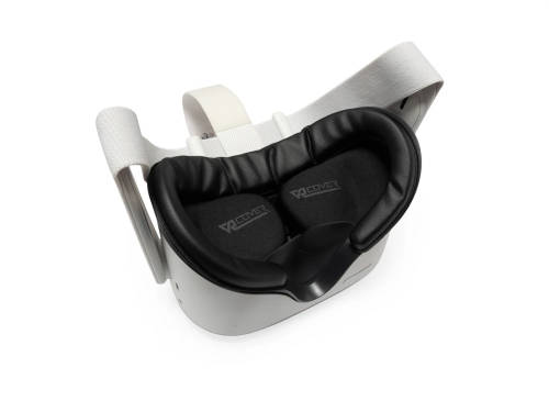VR Cover Fitness Facial Interface and Foam Set for Oculus Quest 2 (Black)