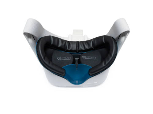 VR Cover Fitness Facial Interface and Foam Set for Oculus Quest 2 (Dark Blue and Black)