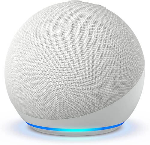 All-New Echo Dot (5th Gen, 2022 release) | Smart speaker with Alexa | Glacier White *Sale*