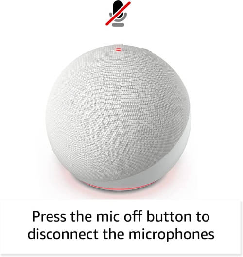 All-New Echo Dot (5th Gen, 2022 release) | Smart speaker with Alexa | Glacier White *Sale*