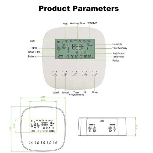 WIFI Control Smart Life Tuya Watering Switch Drip Irrigation System Double Pump Sprinkler