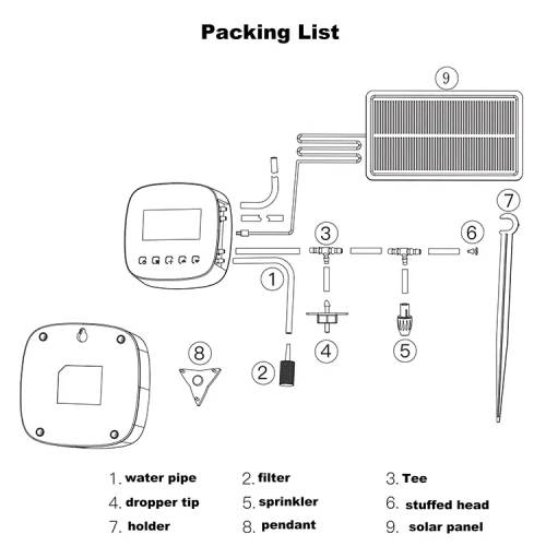WIFI Control Smart Life Tuya Watering Switch Drip Irrigation System Double Pump Sprinkler