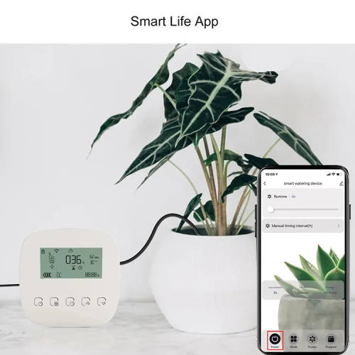 WIFI Control Smart Life Tuya Watering Switch Drip Irrigation System Double Pump Sprinkler