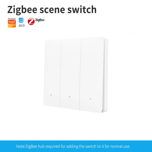 Smart Life Tuya Zigbee Wireless 3CH Scene Switch 9 Scenes