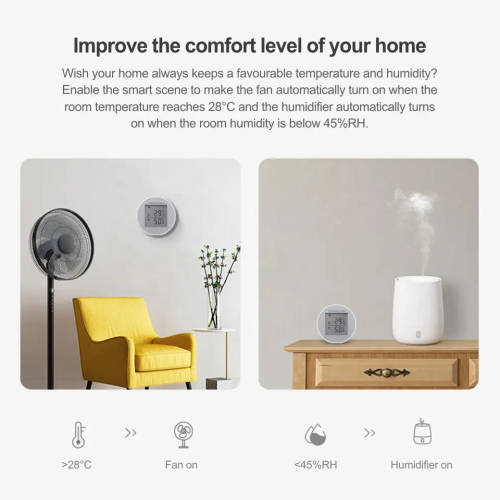 Smart Life Tuya WIFI Temperature Humidity Sensor with LCD Display