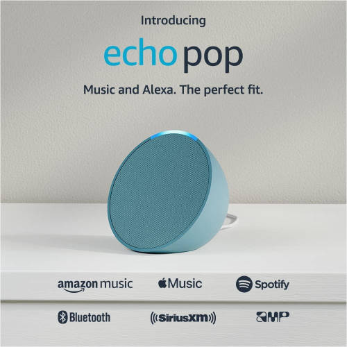 Echo Pop | Full sound compact smart speaker with Alexa | Lavender Bloom