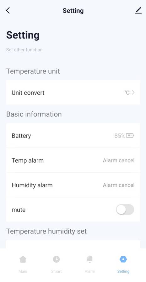 Smart Life Tuya WIFI Temperature Humidity Sensor with LCD Display