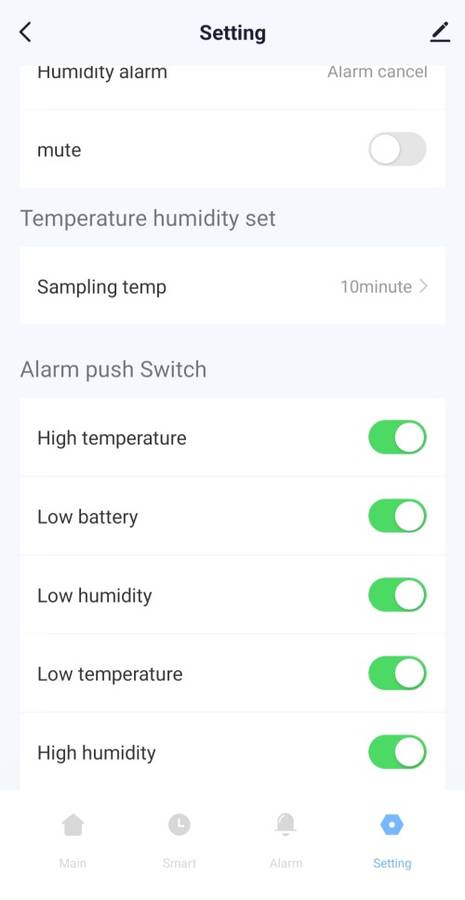 Smart Life Tuya WIFI Temperature Humidity Sensor with LCD Display