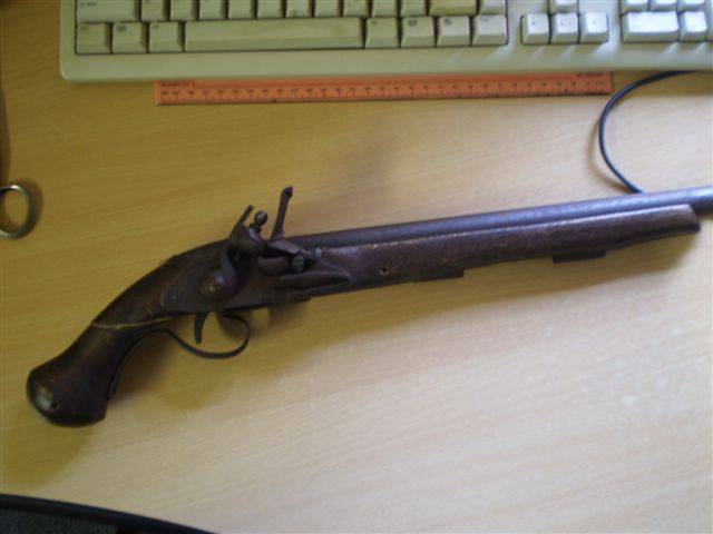 Old Flintlock Display Pistol