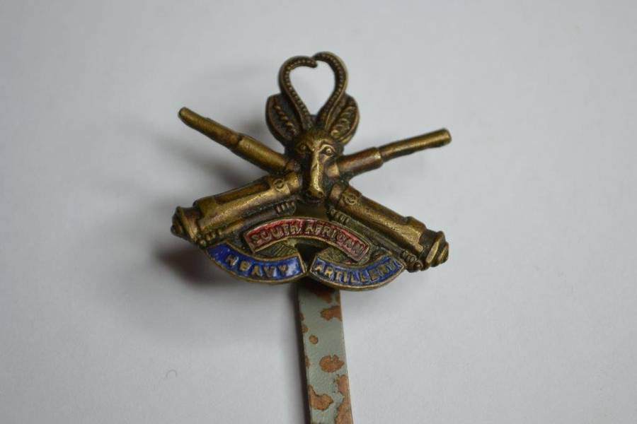 South African Heavy Artillery Sweetheart Brooch. Pin Replaced.