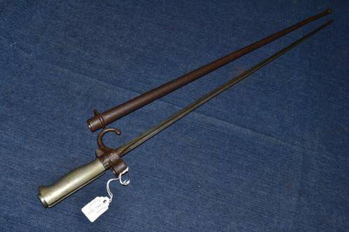 French M1886 Epee Bayonet with scabbard.