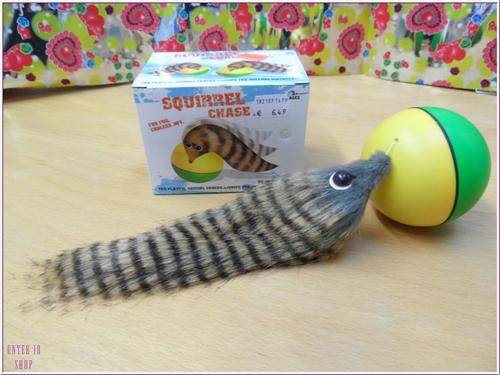 BEAVER CHASE BALL - REALISTIC LOOKING AND MOVING BEAVER ,FUN WITH PETS TOO