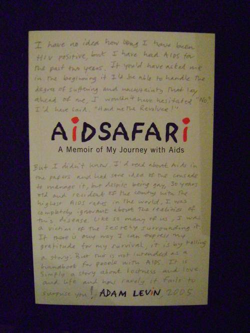 Aidsafari: A Memoir of My Journey with Aids - Adam Levin