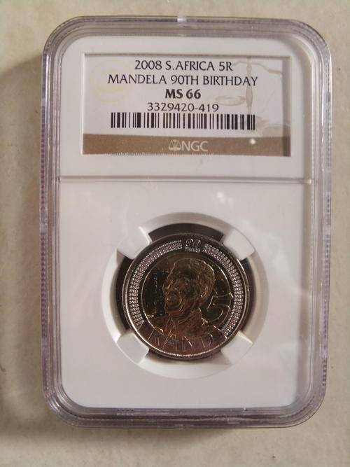 $$$ MS 66 MANDELA 90th BIRTHDAY $$$ - NGC GRADED - BID PER COIN