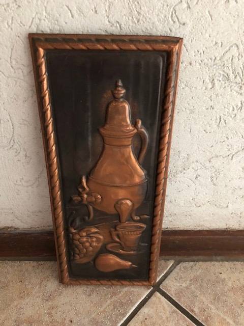 Copper Wall Art - Vintage Coffee Pot