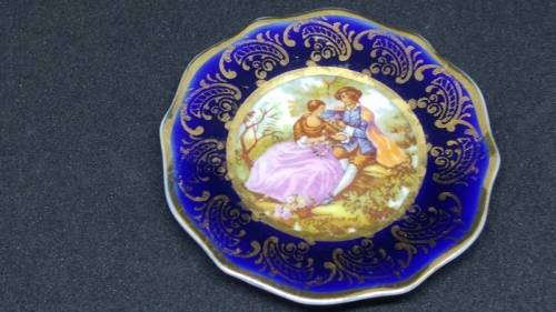 2 Beautiful Limoges (French) small decorated plates