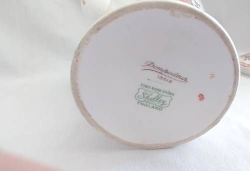 Delicate Shelley Pompadour design Coffee pot