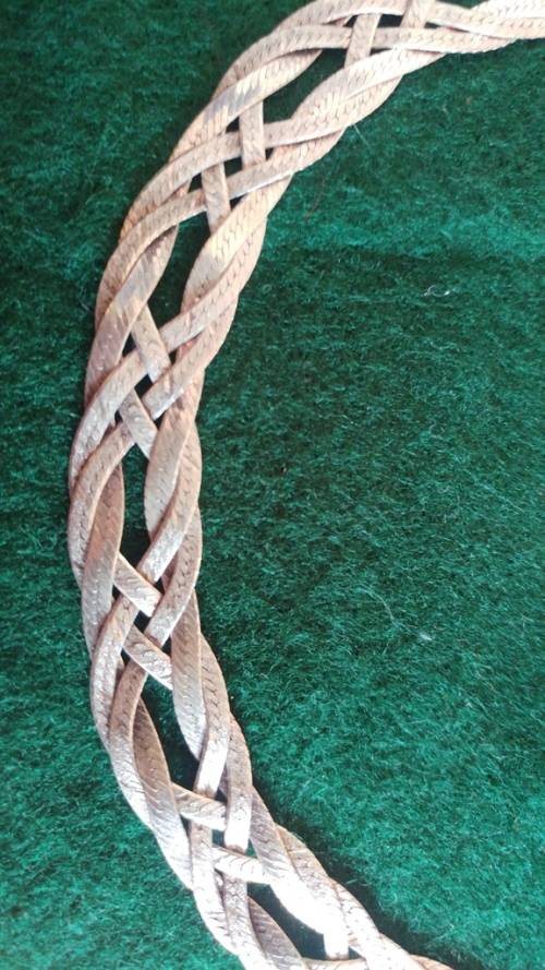 SILVER DESIGNER MILOR, 925 SILVER BRAIDED NECKLACE