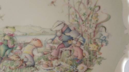 Royal albert Wind in the Willows plate picnic based on the famous book by Kenneth Grahame