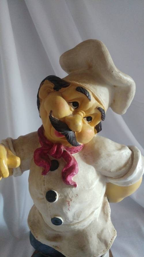Large Chef statue Bistro Kitchen décor