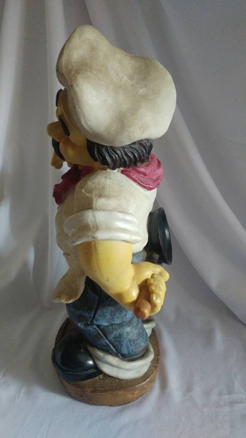 Large Chef statue Bistro Kitchen décor