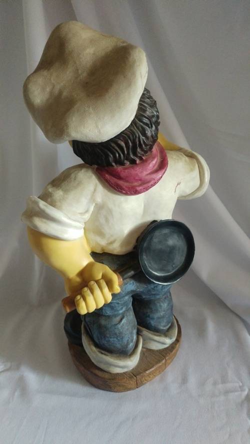 Large Chef statue Bistro Kitchen décor