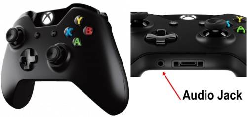 Xbox One Wireless Replacement Controller with 3.5mm Audio Jack (Black)