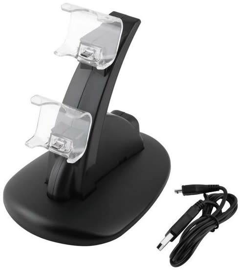 Dual USB Charging Charger Dock Stand For PlayStation 4 PS4 Controller