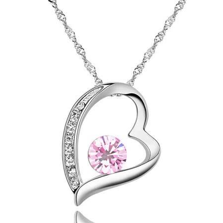 Love Heart Pendant chain Necklace Jewelry 4009  (K6915)