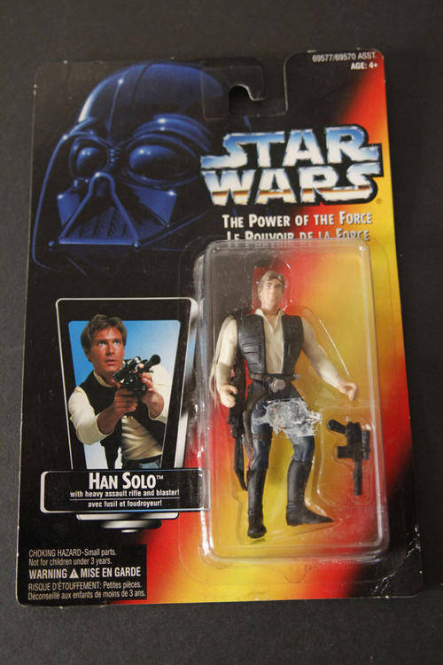 Star Wars The Power of the Force Han Solo w/heavy rifle Kenner - Highly collectable