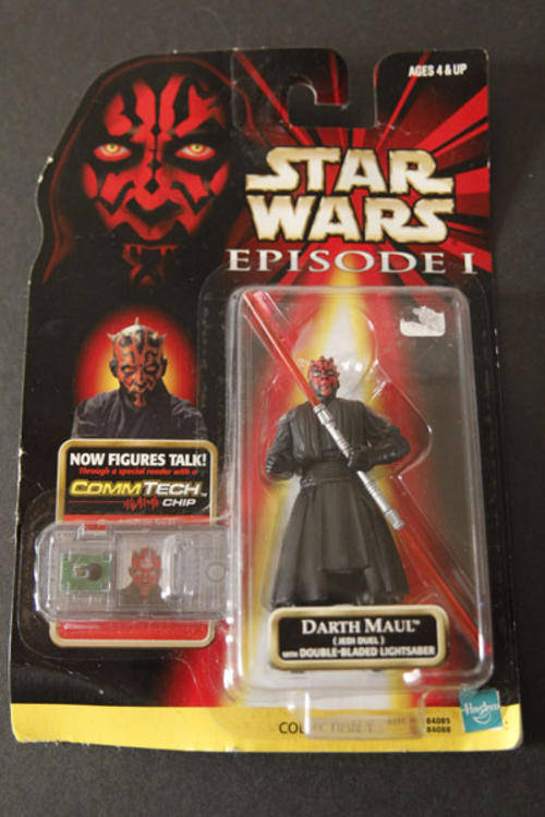 Star Wars Episode 1 Darth Maul w double bladed lightsaber - Highly collectable