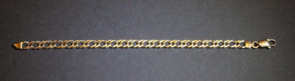 Solid 9ct Gold Bracelet - Unique Double link design - 208mm length and 15mm  width - Crazy R1 Start