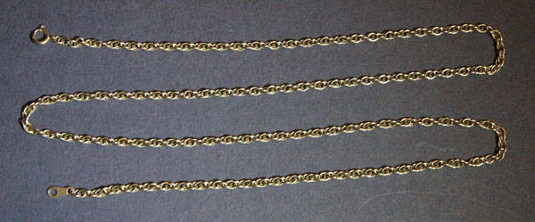 9ct Gold Rope Chain - 56cm length and 2mm width - Crazy R1 Start no reserve !!!
