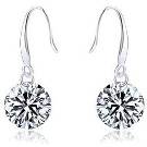 Genuine 925 Sterling Silver Naked Drill Earings