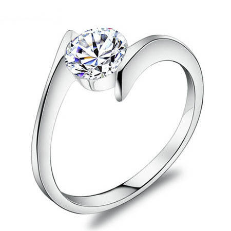 GENUINE 925 SILVER, Genuine Austria Crystal Center 3 LAYER PLATINUM PLATED