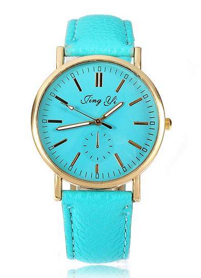 LADIES PU LEATHER WRIST WATCH