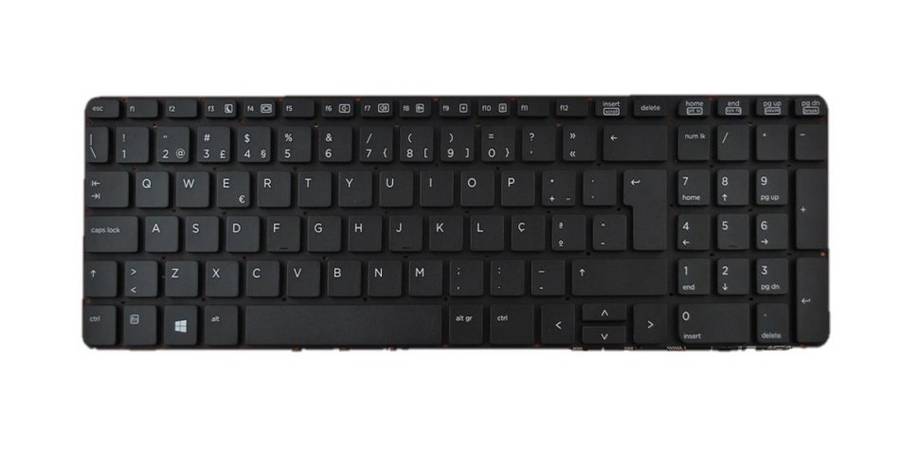 Keyboard for HP 450 G0, 450 G1, 450 G2, 455 G1, 455 G2, 470 G0, 470 G1, 470 G2 - NO FRAME