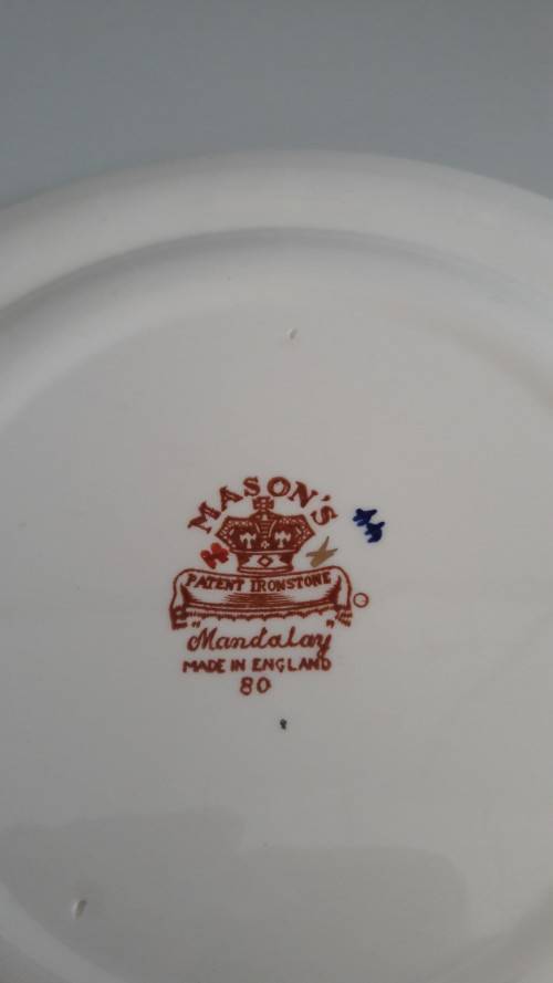 Vintage Mason's "Mandalay" Plates - Excellent condition