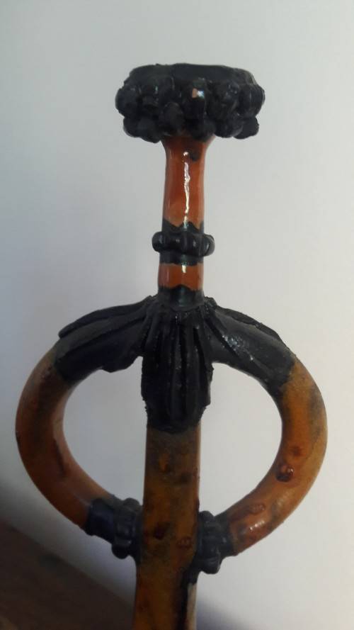 Stunning pair of unique shaped candle stick holders